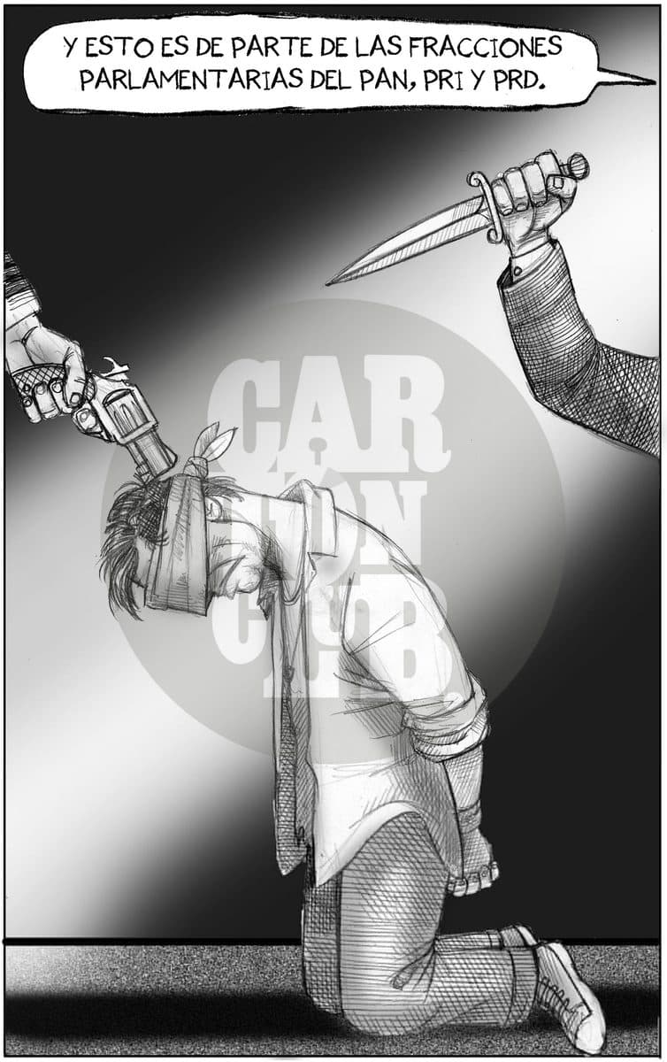 Ley de Seguridad Nacional, cartón de El Fisgón