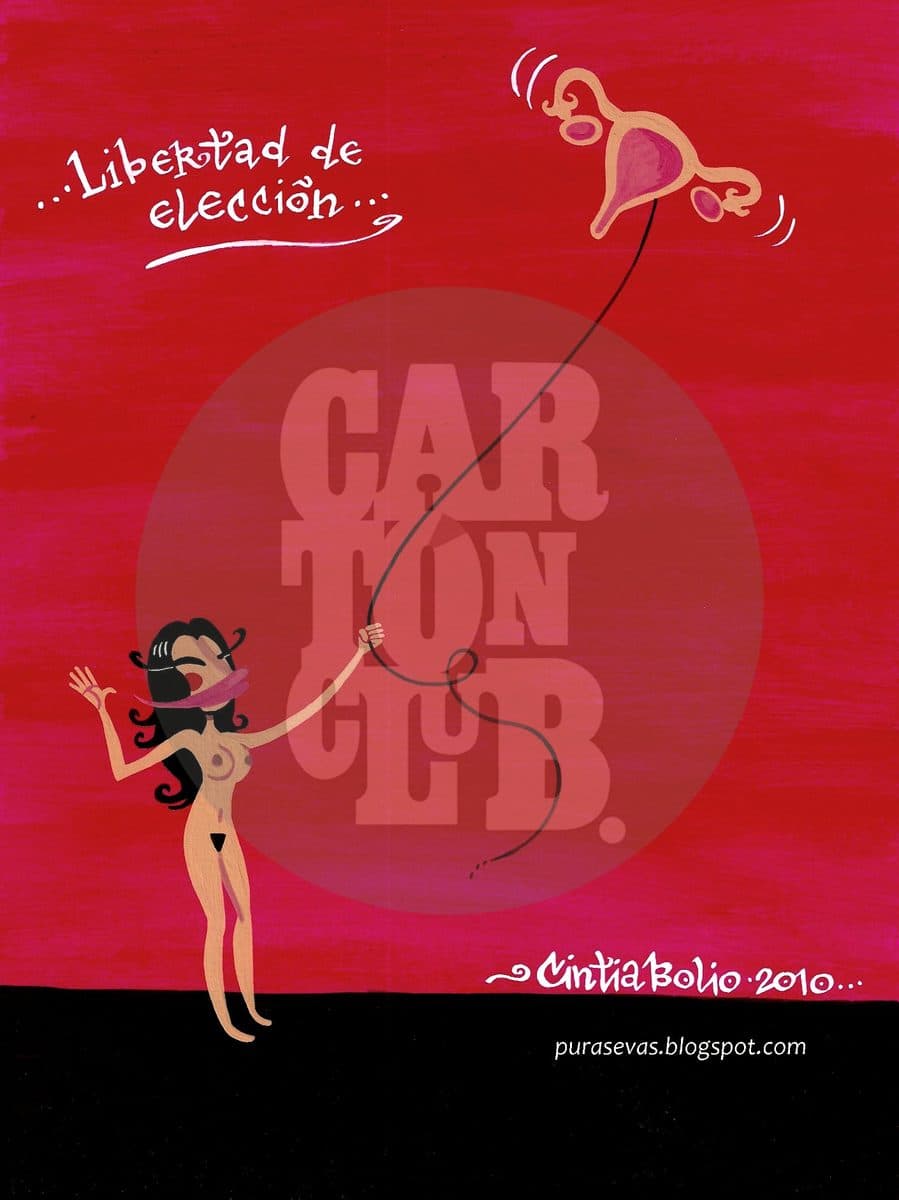 Libertad de elección, cartón de Cintia Bolio