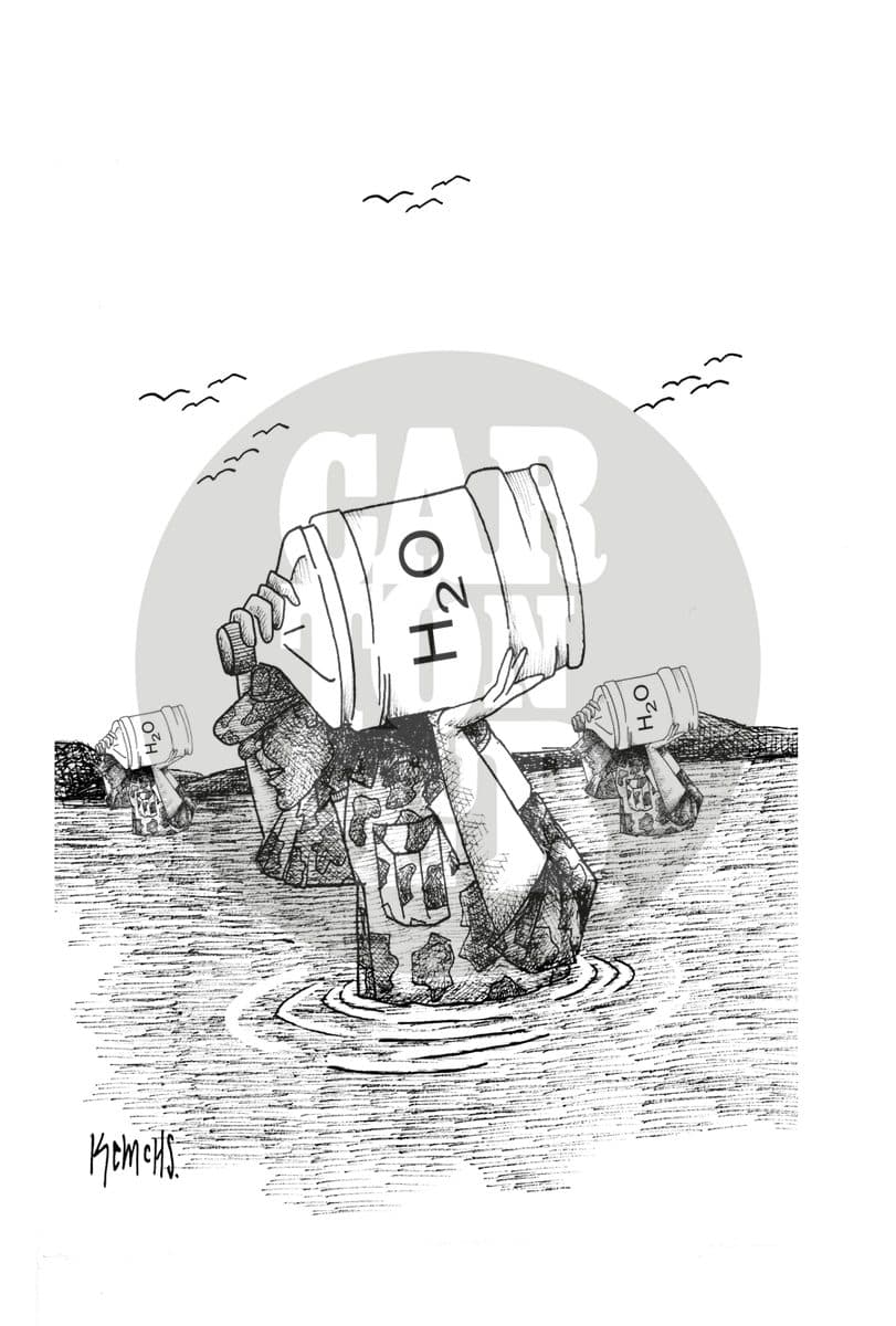 Llevado agua a donde no la hay, cartón de Kemchs