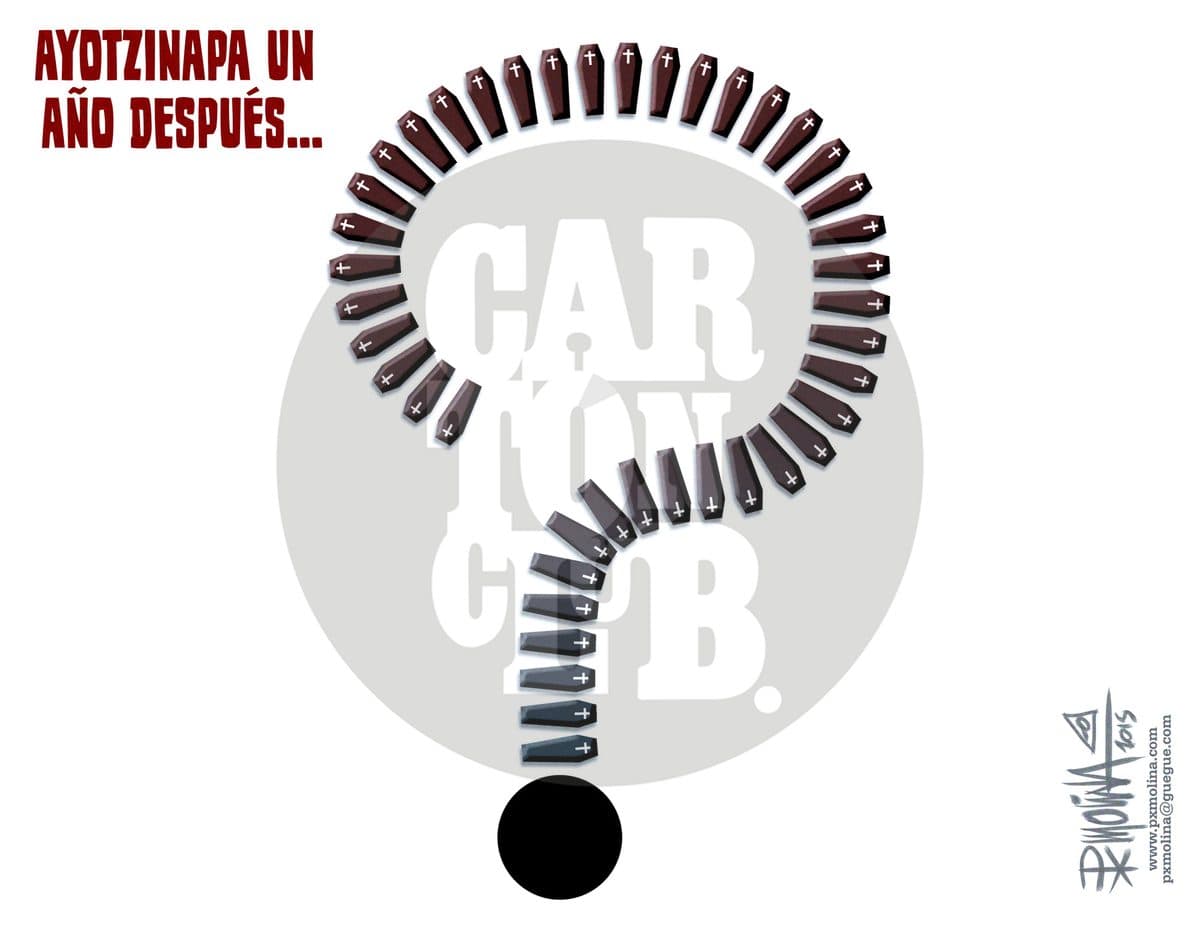 Los 43..., cartón de PxMolina
