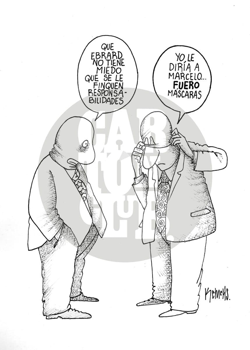 Lucha política, cartón de Kemchs