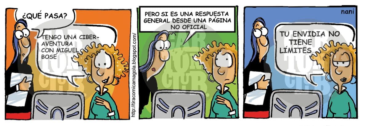 magola 557, ciberaventura, cartón de Nani