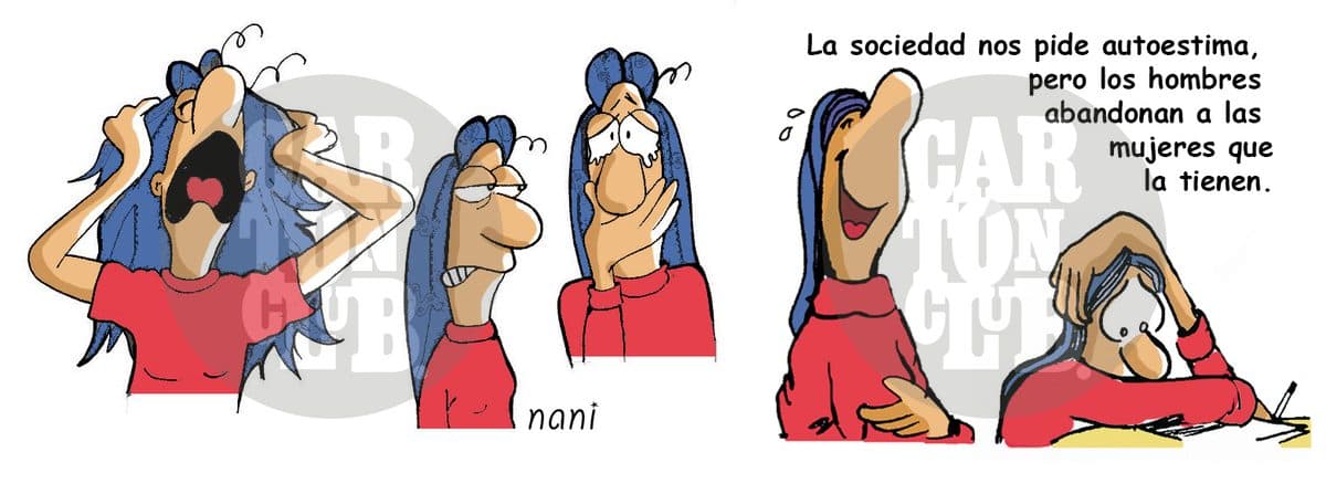Magola la piernipeluda, cartón de Nani