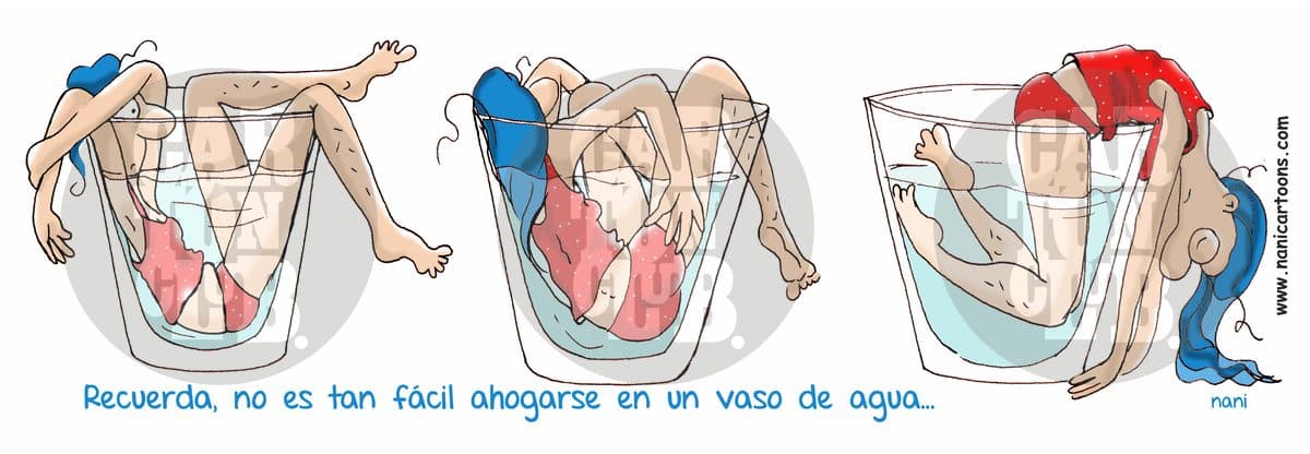 Magola la piernipeluda, cartón de Nani