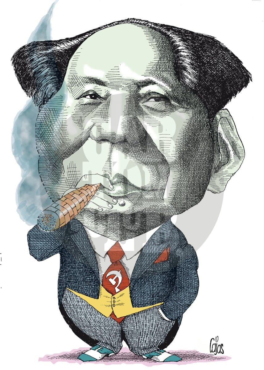 Mao Tse-Tung, cartón de Cajas