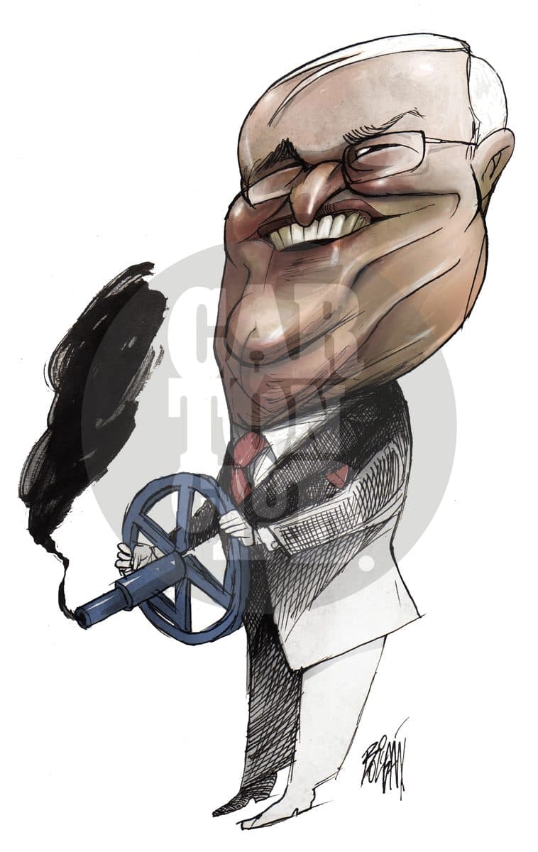 Martin Winterkorn (VW), cartón de Ángel Boligán