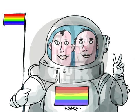 Matrimonio GAY, cartón de Rayma