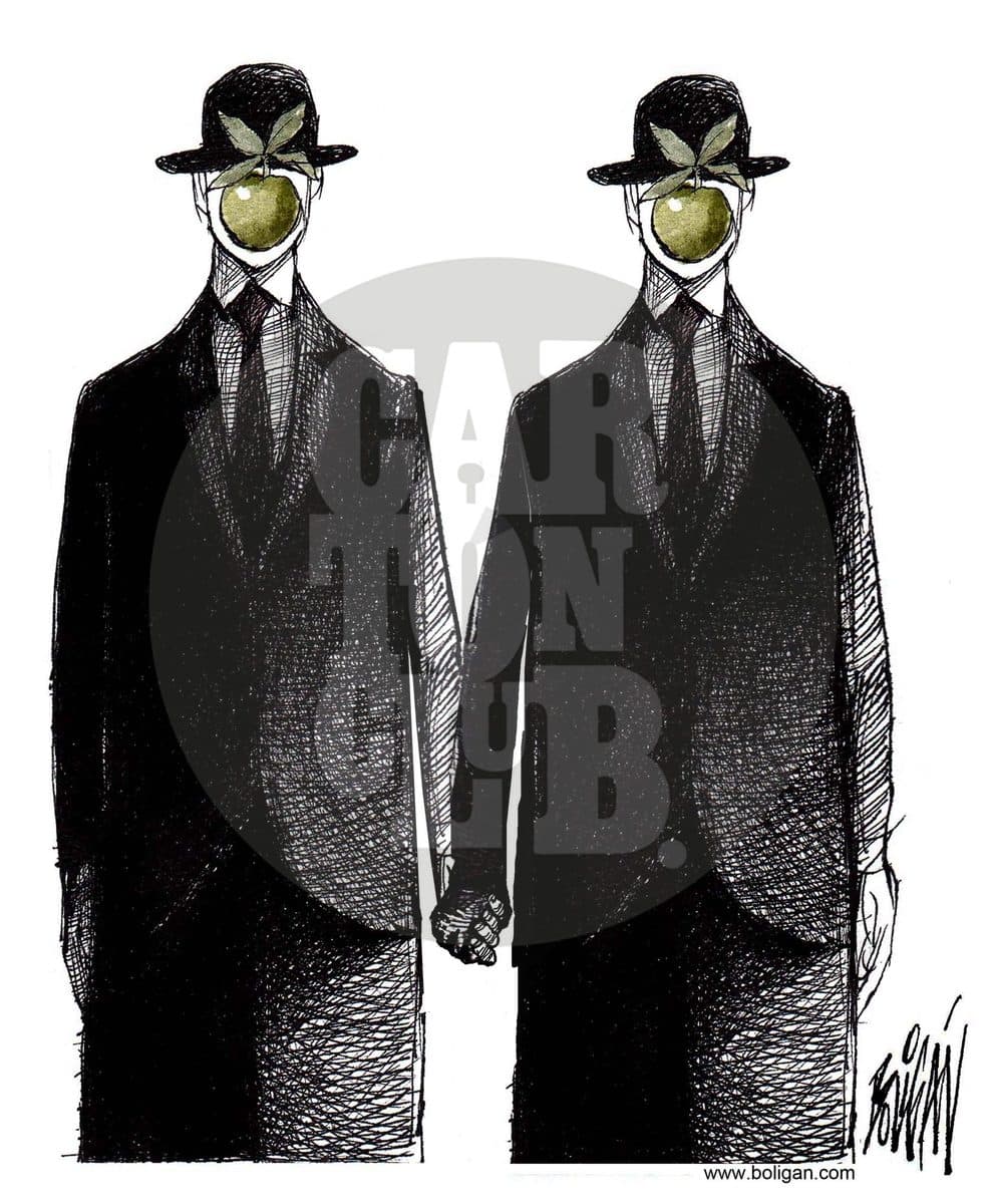 Matrimonios gay, cartón de Ángel Boligán