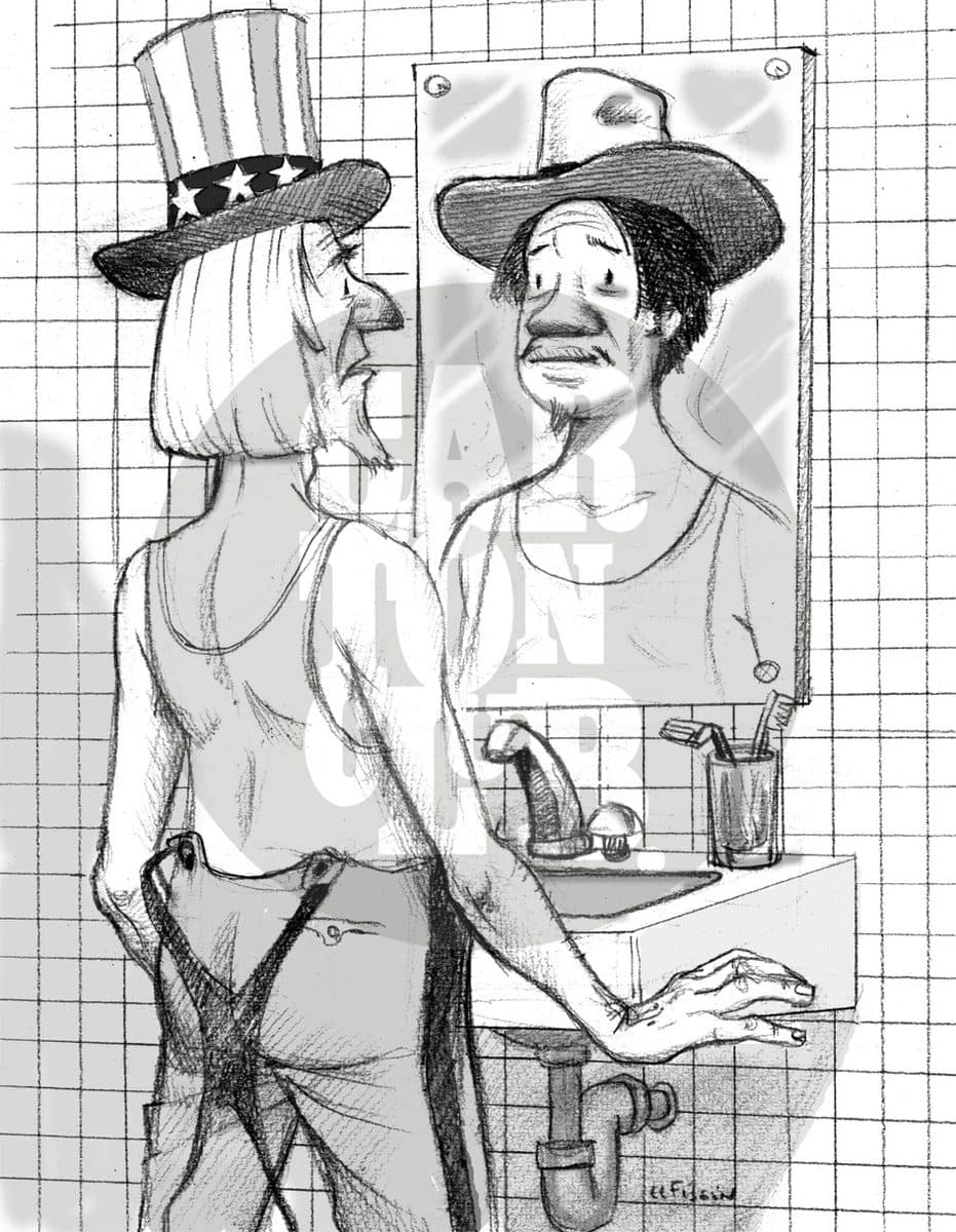 Metamorfosis, cartón de El Fisgón