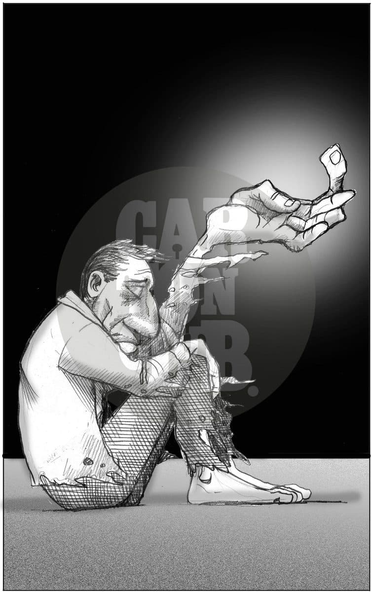 México neoliberal, cartón de El Fisgón