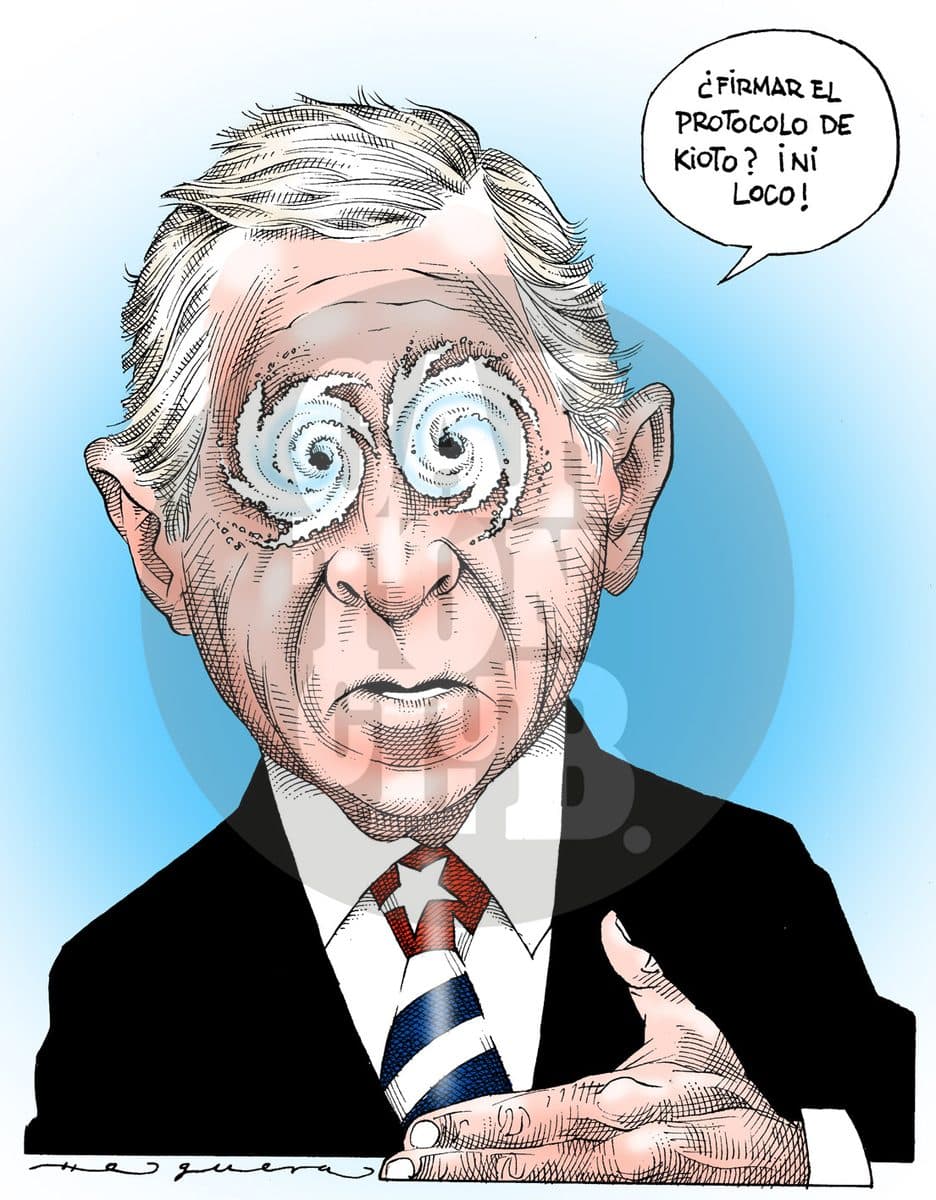 Mr Huracán, cartón de Helguera
