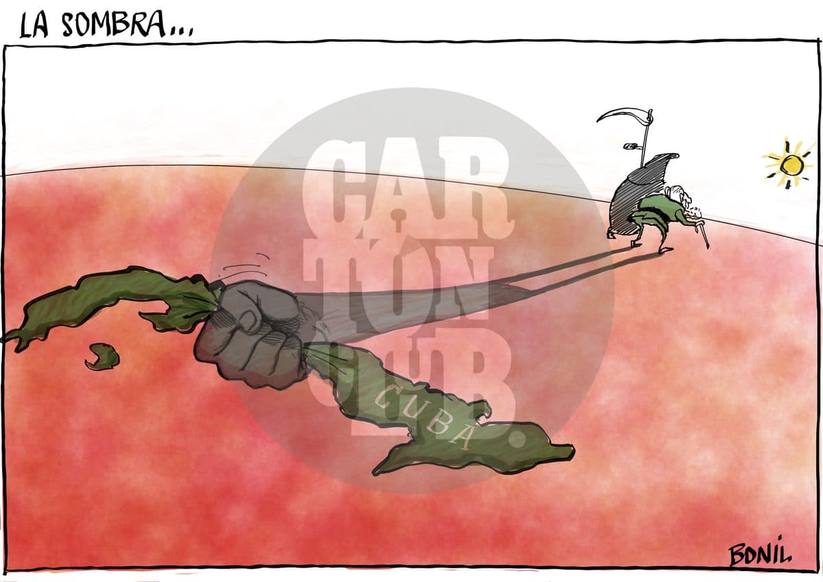 Muerte Fidel Castro, cartón de Bonil