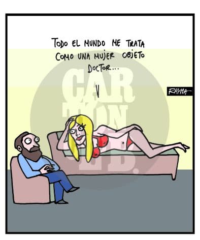 mujer7, cartón de Rayma