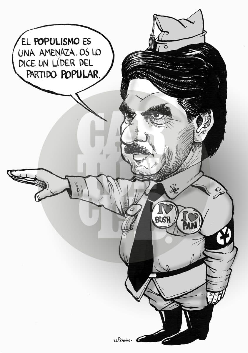 No me amenaces, cartón de El Fisgón
