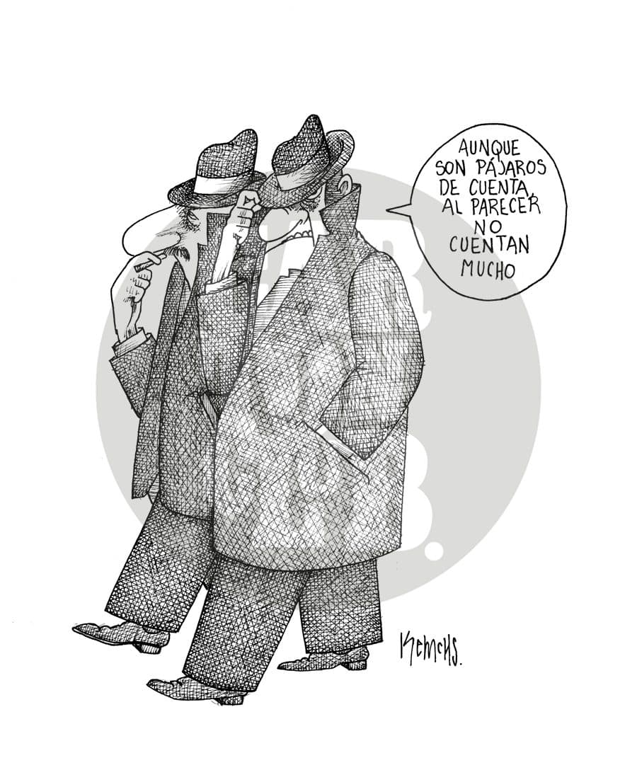 Pareja imperial, cartón de Kemchs