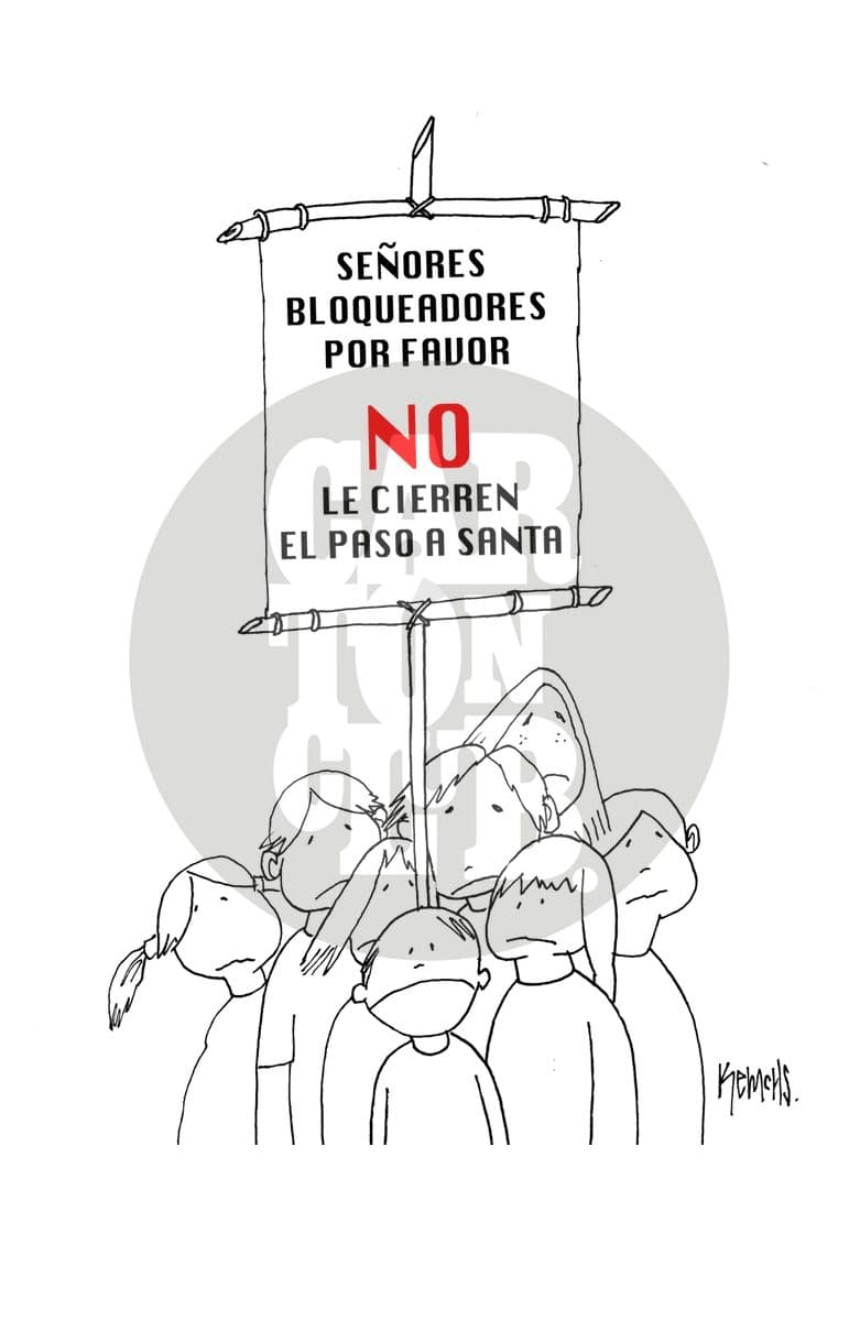 Preocupación infantil, cartón de Kemchs