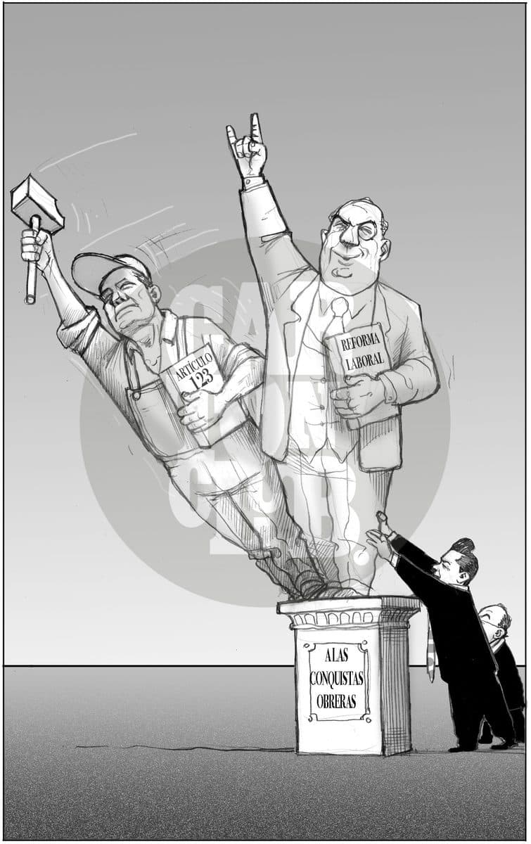Primera Reforma, cartón de El Fisgón