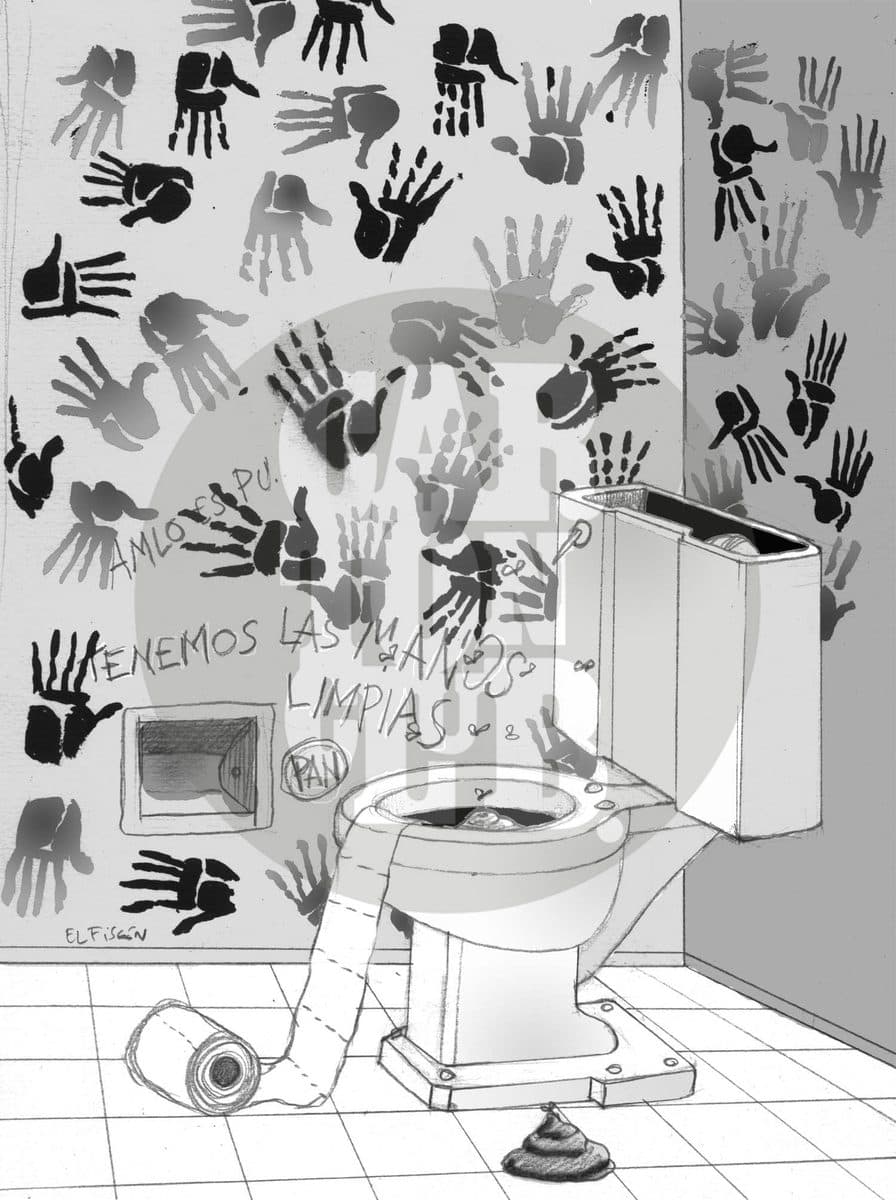 Propaganda panista, cartón de El Fisgón