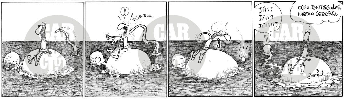 Pulpo, cartón de Garrincha
