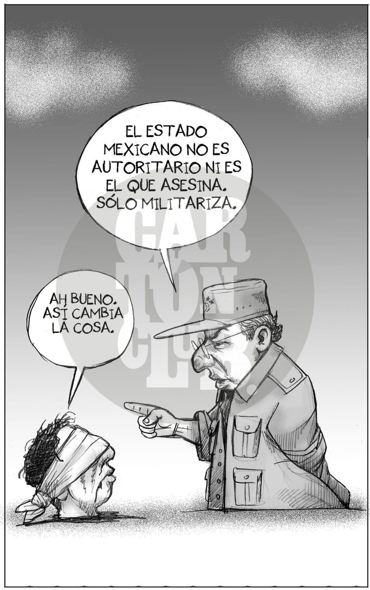 Que no es lo mismo, cartón de El Fisgón
