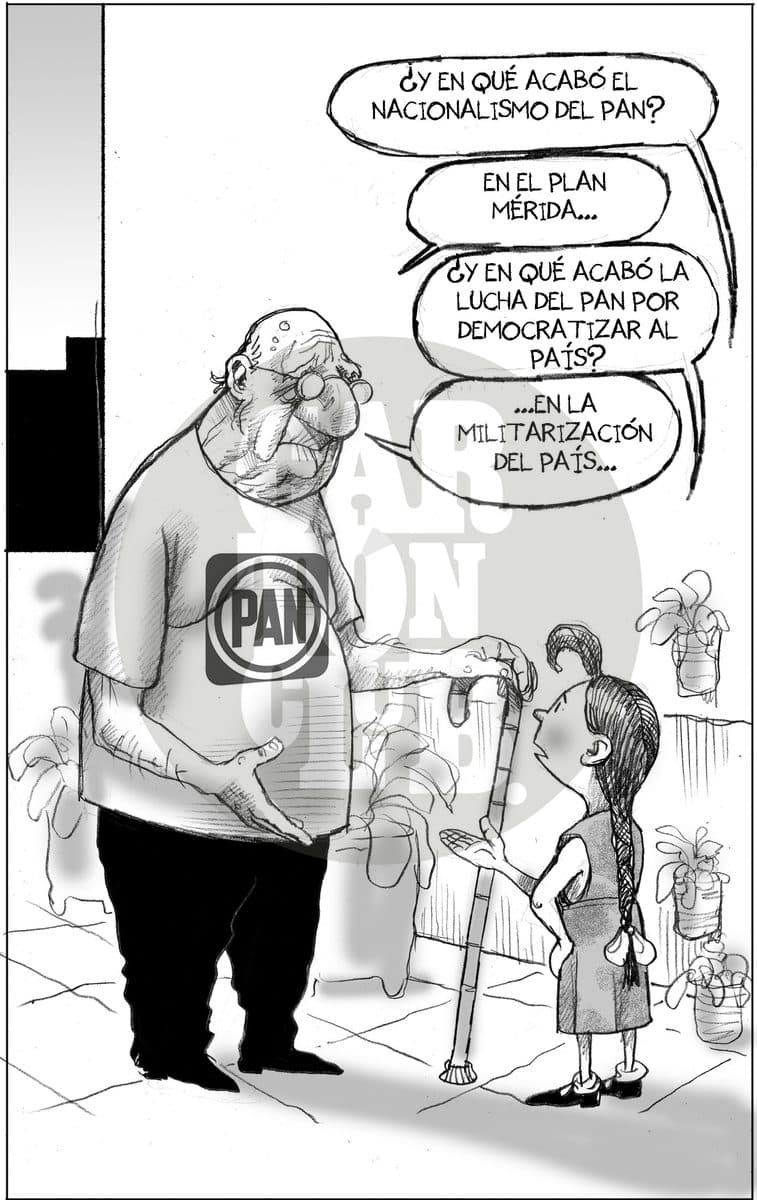 Que tiempos aquellos, cartón de El Fisgón