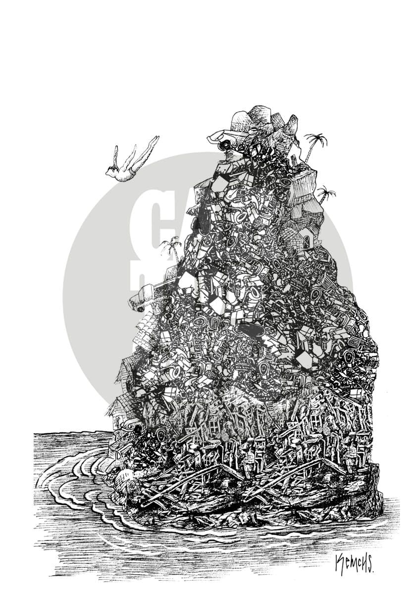 Quebrada, cartón de Kemchs