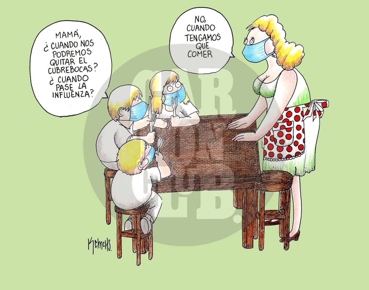 Rebote económico, cartón de Kemchs