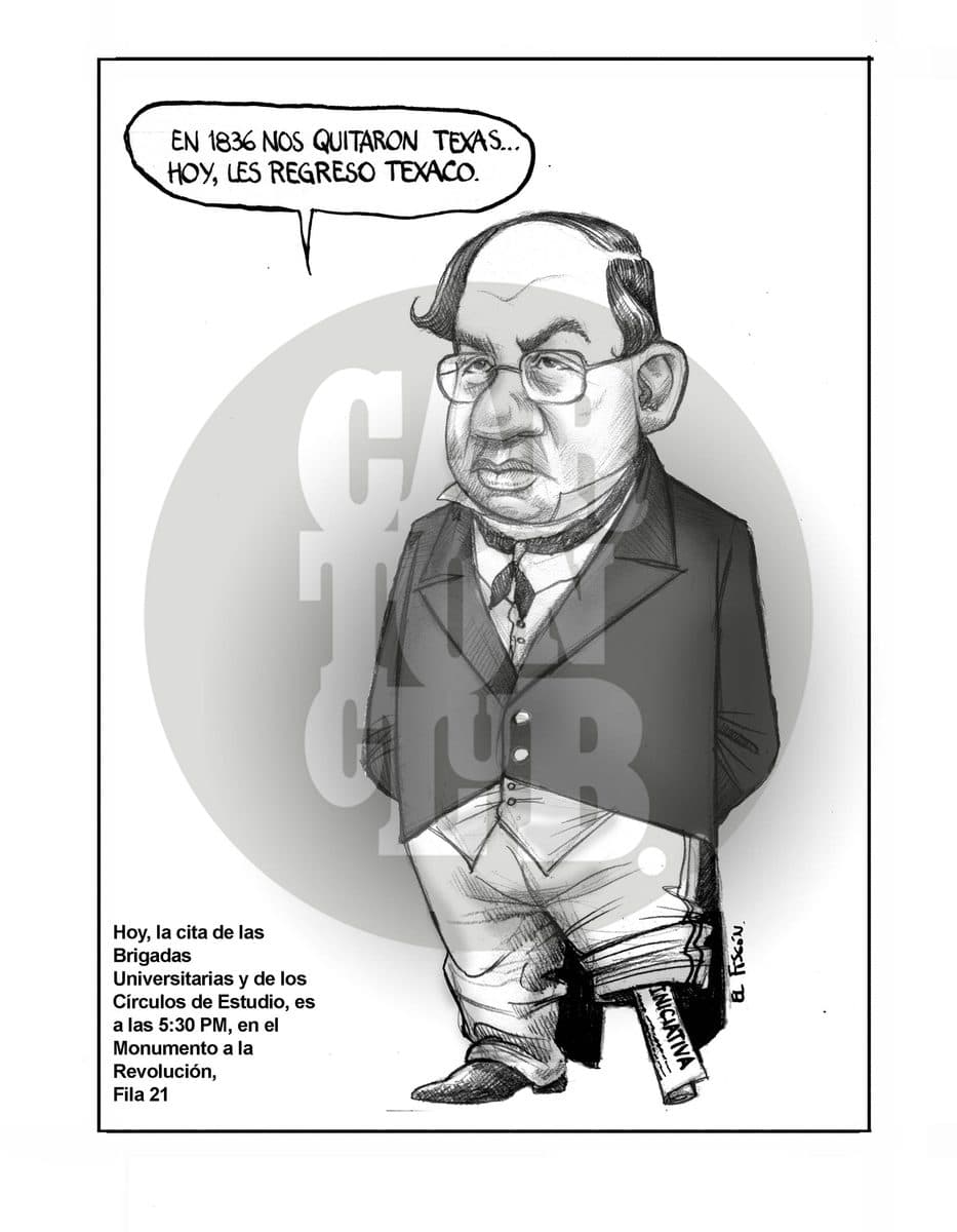 salvador de la patria, cartón de El Fisgón