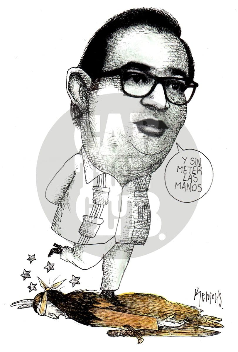 Sin meter las manos, cartón de Kemchs