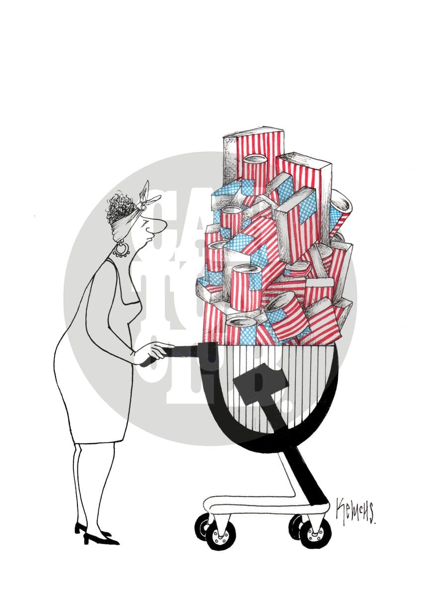 Socialismo cubano, cartón de Kemchs