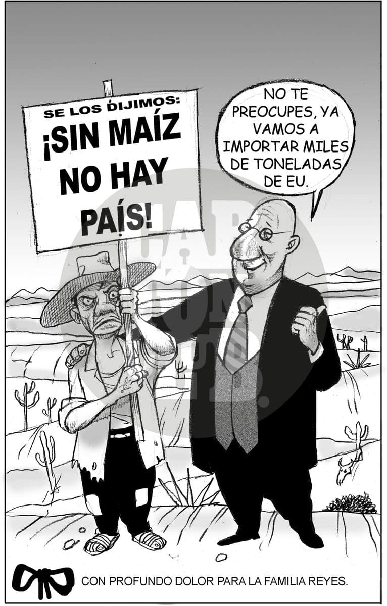 Soluciones Neoliberales, cartón de El Fisgón