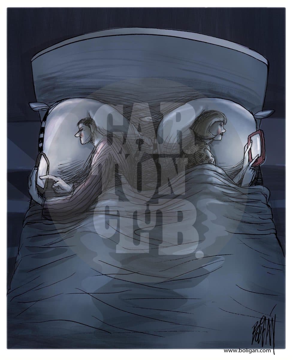 Tiempos Modernos, cartón de Ángel Boligán