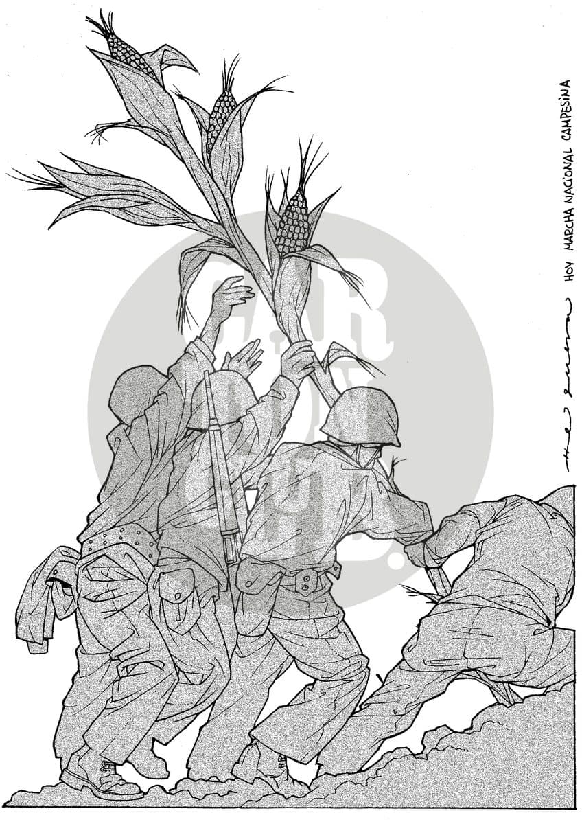 TLCAN, cartón de Helguera