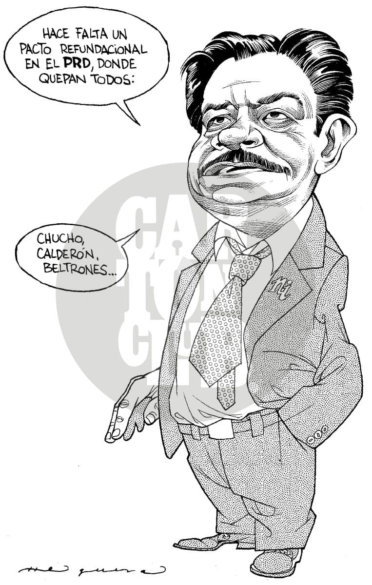 Una izquierda muy moderna, cartón de Helguera