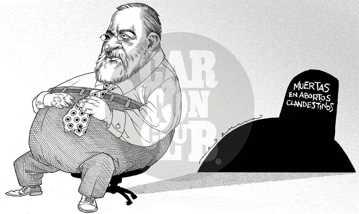 Una pesada sombra, cartón de Helguera