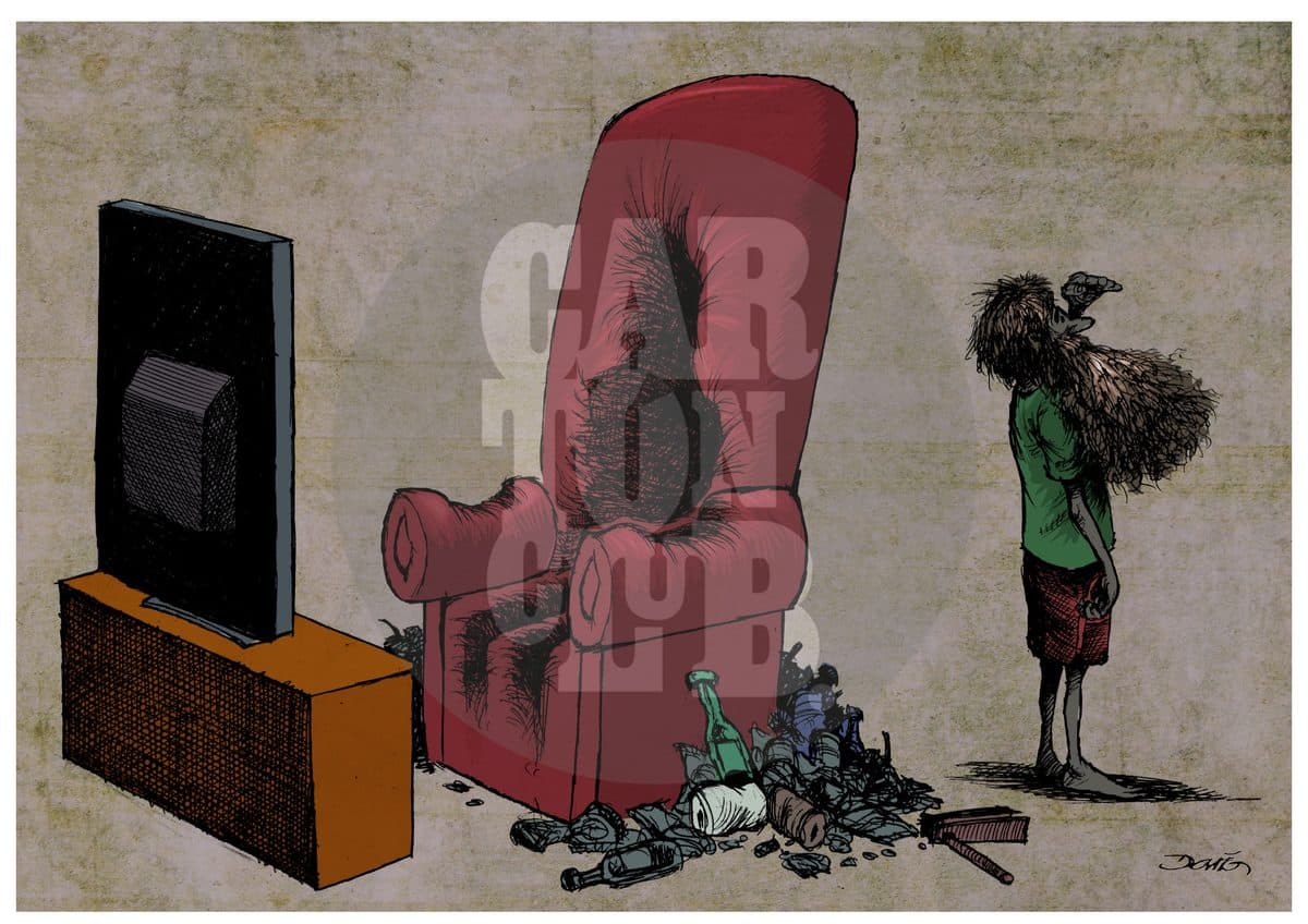 Vuelta a la vida, cartón de Darío Castillejos