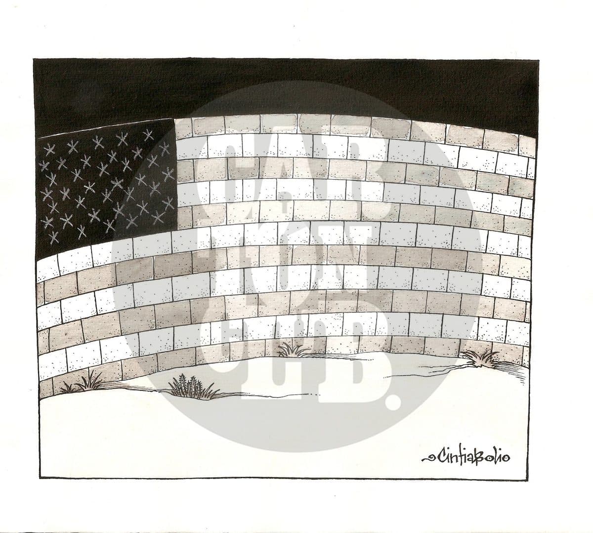WALLker Bush, George, cartón de Cintia Bolio