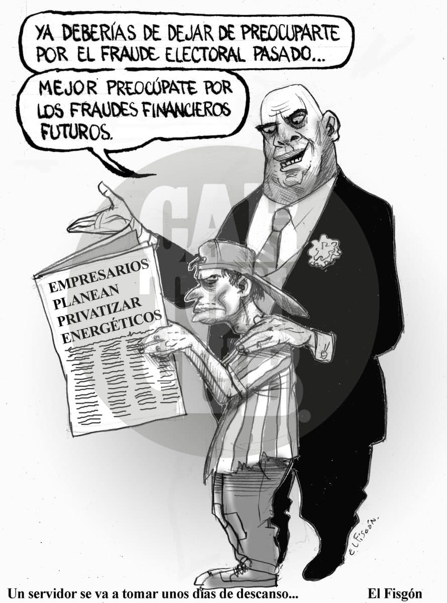 Ya lo pasado pasado, cartón de El Fisgón